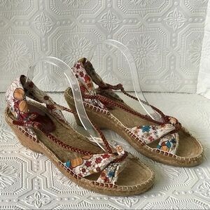 BC Footwear Espadrille Sole Floral Sandal